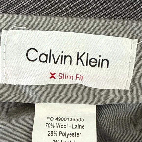 Calvin Klein Black and Wine Red Plaid Pants NWT - Picture 9 of 10